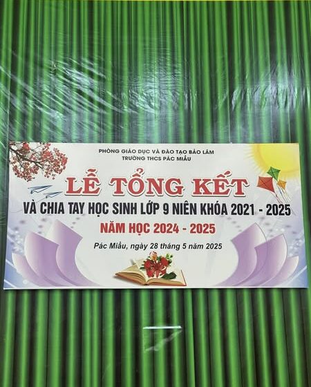  LỄ TỔNG KẾT NĂM HỌC 2024-2025 TRƯỜNG THCS PÁC MIẦU
